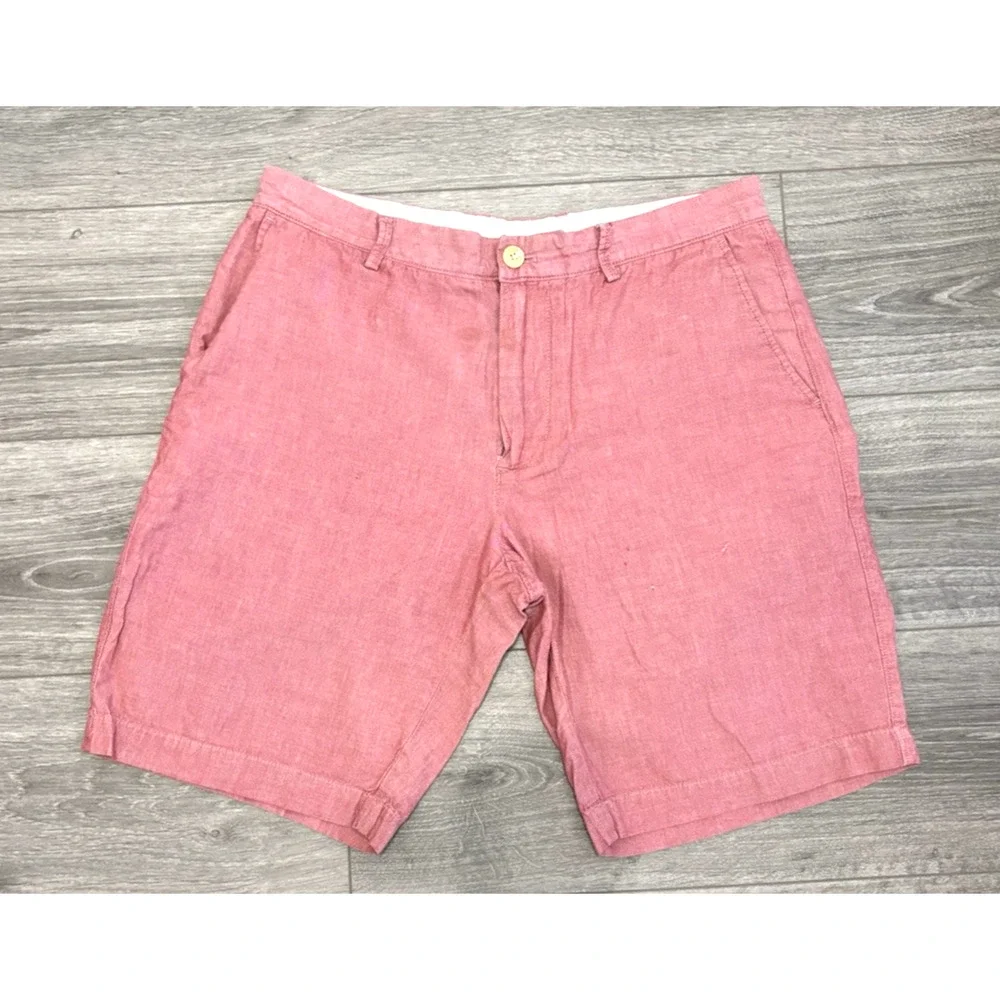 J.Crew Men's‎ Cotton Chino Shorts Casual Summer Preppy Resort Wear Red 33